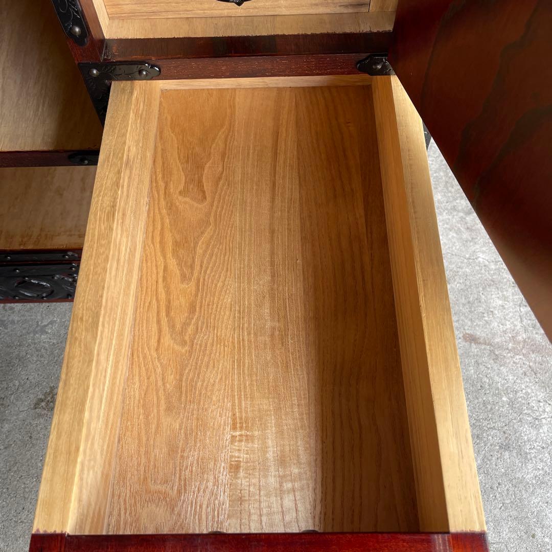 岩屋堂箪笥　桜木作　伝統工芸品 欅材 和家具 民藝 金具 8杯