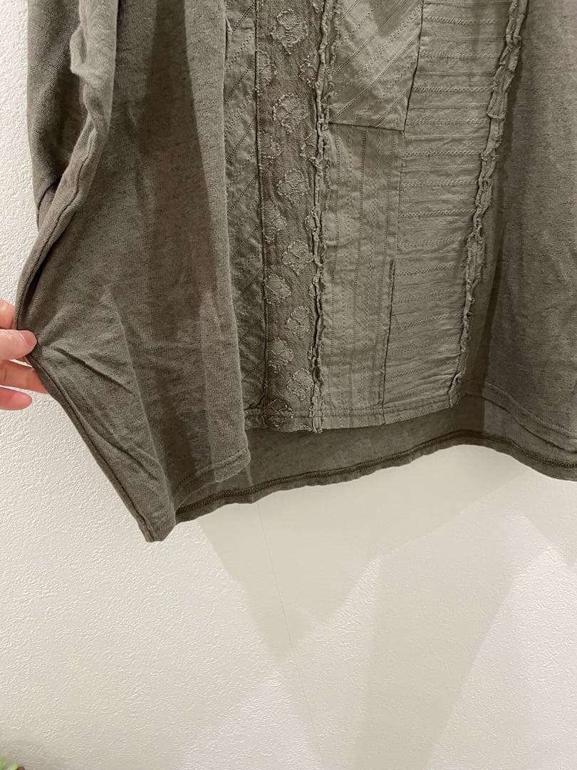 ルナファ天竺マテリアルMIXプルオーバー