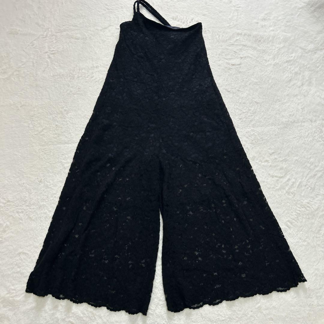 サロペット・オーバーオール・オールインワン AMERI ONE SHOULDER LACE FLARE ROMPERS M