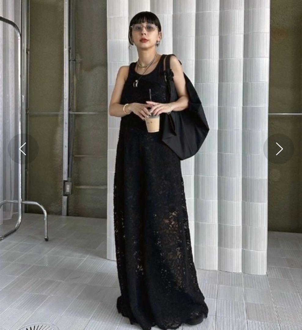 サロペット・オーバーオール・オールインワン AMERI ONE SHOULDER LACE FLARE ROMPERS M