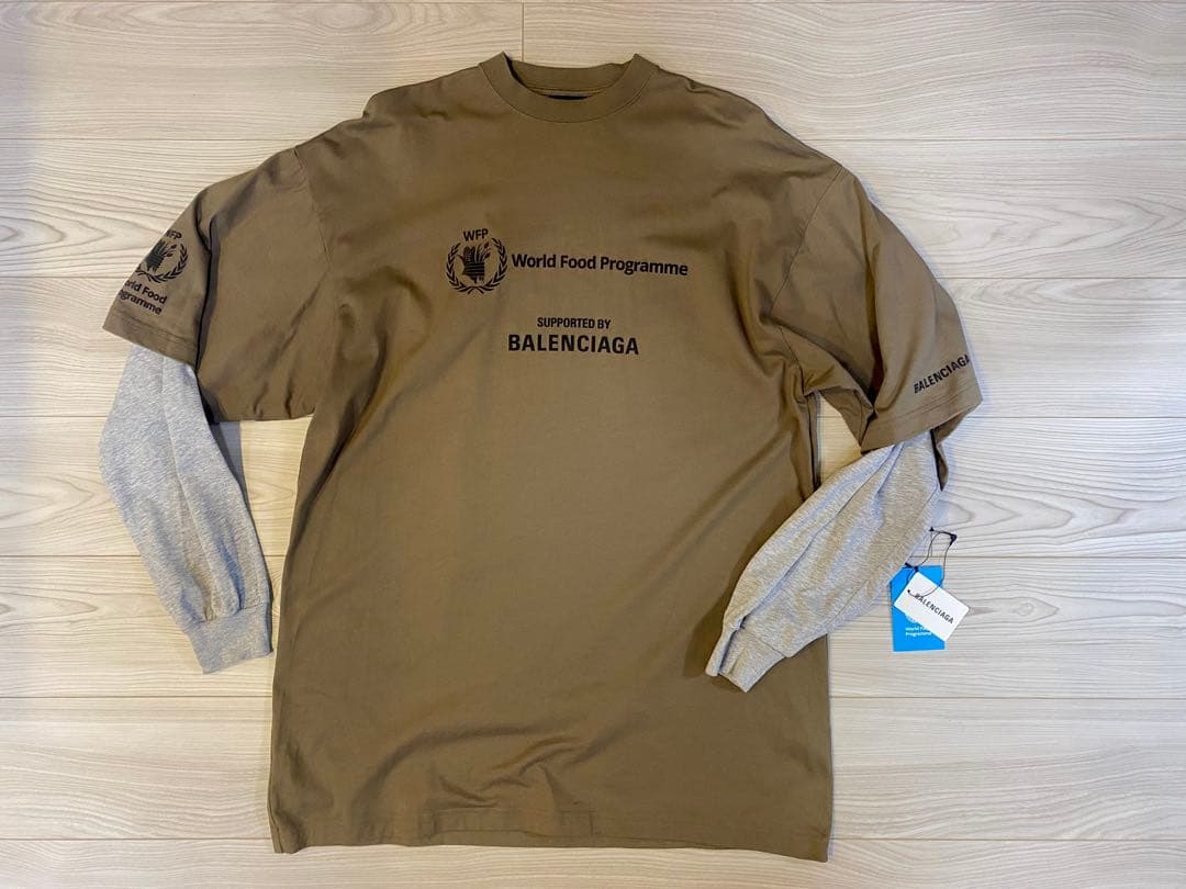 美品 バレンシアガ ダブルスリーブTシャツ 1　デニム バッグ メゾンマルジェラ