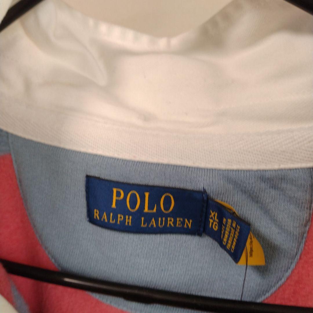 Polo Ralph Lauren ラガーシャツ XLサイズ ピンクと水色