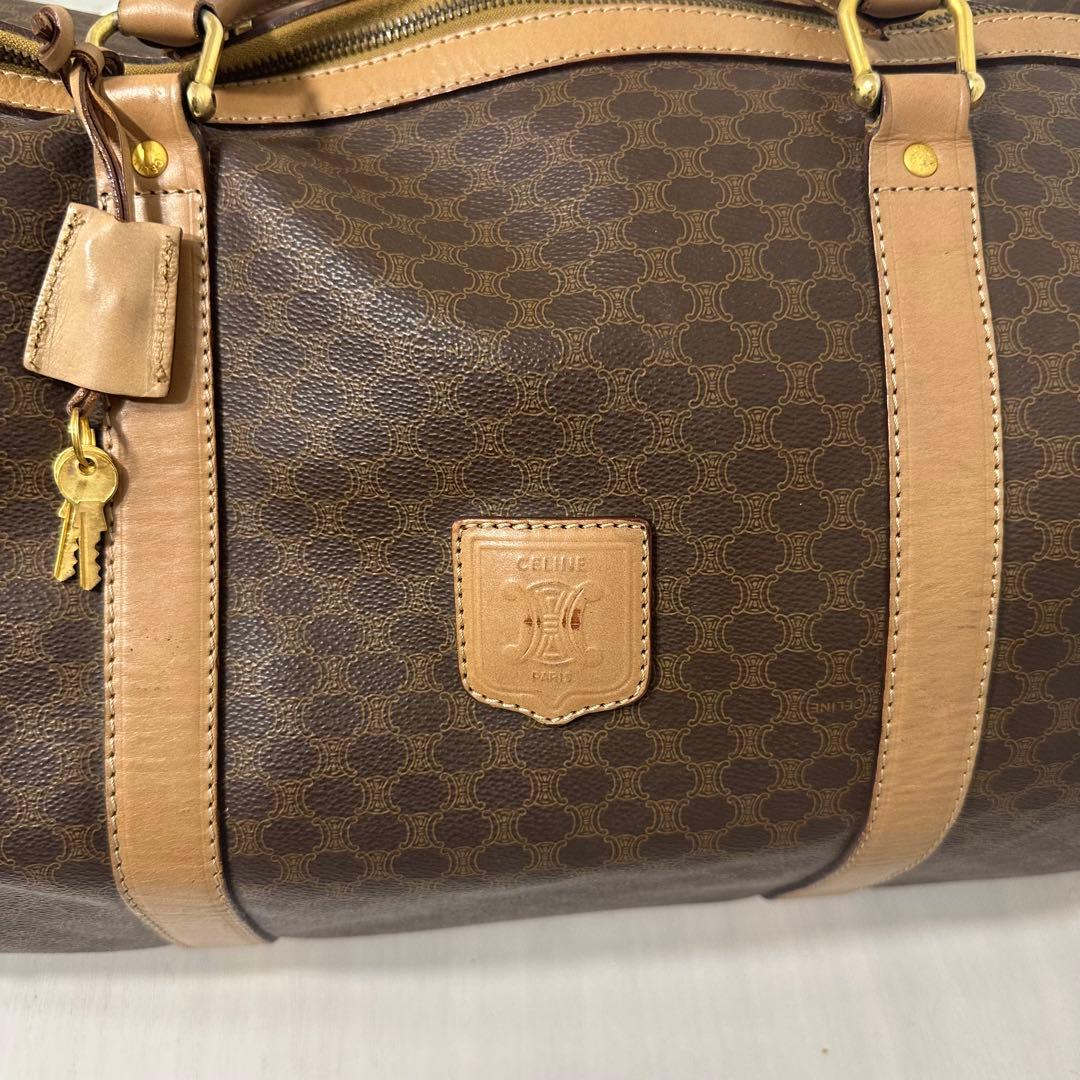 CELINE セリーヌ マカダム柄 ボストンバッグ