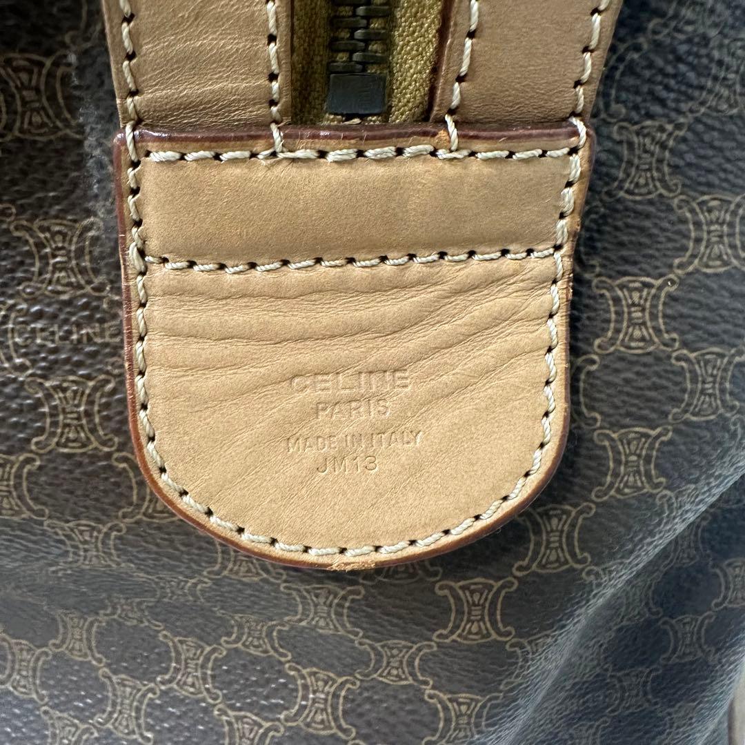 CELINE セリーヌ マカダム柄 ボストンバッグ