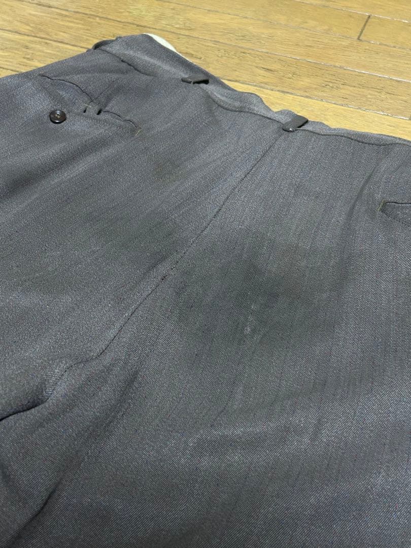 50s us rayon gabardine slacks 絣