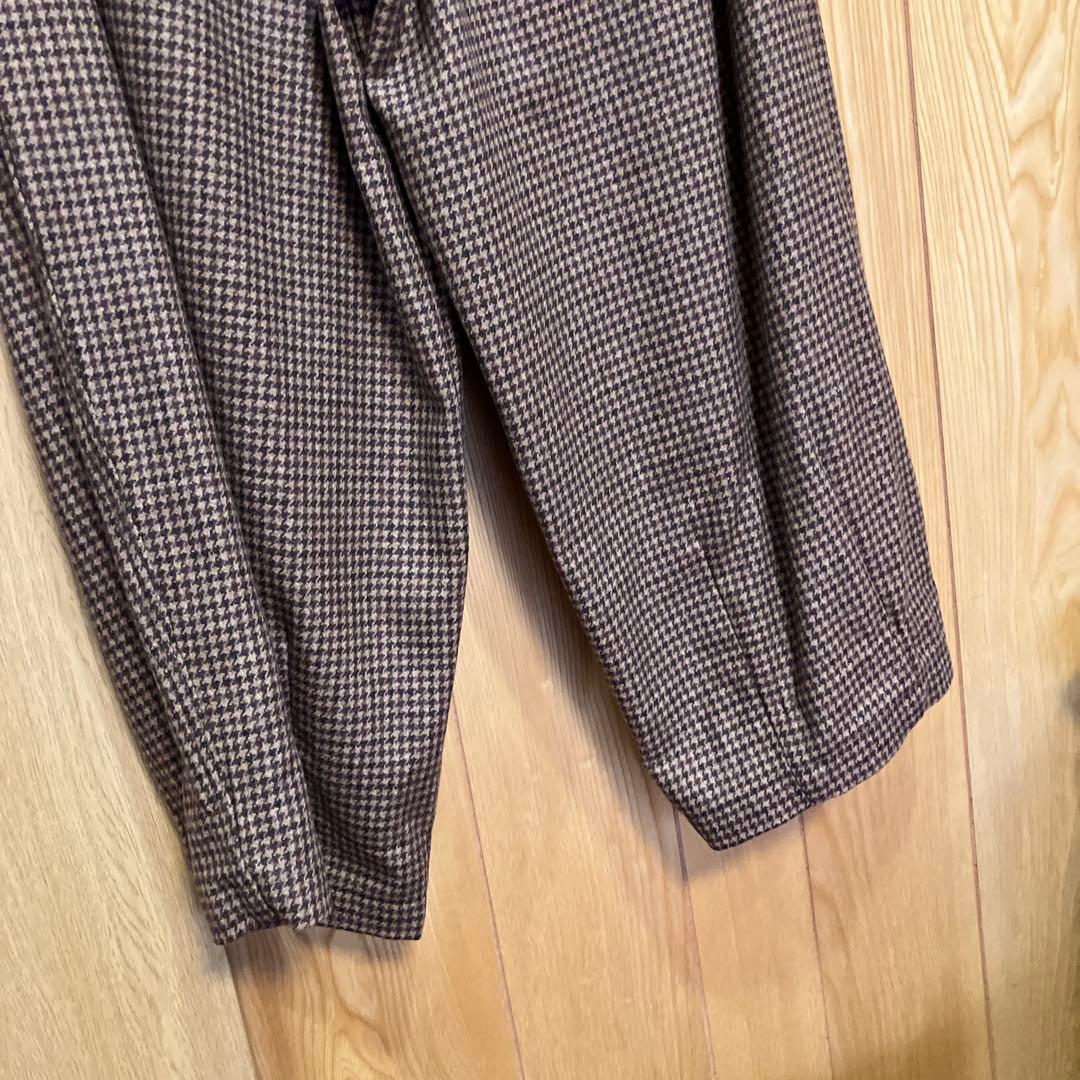 HARVESTY ハーベスティ サーカスパンツ ウール チェック