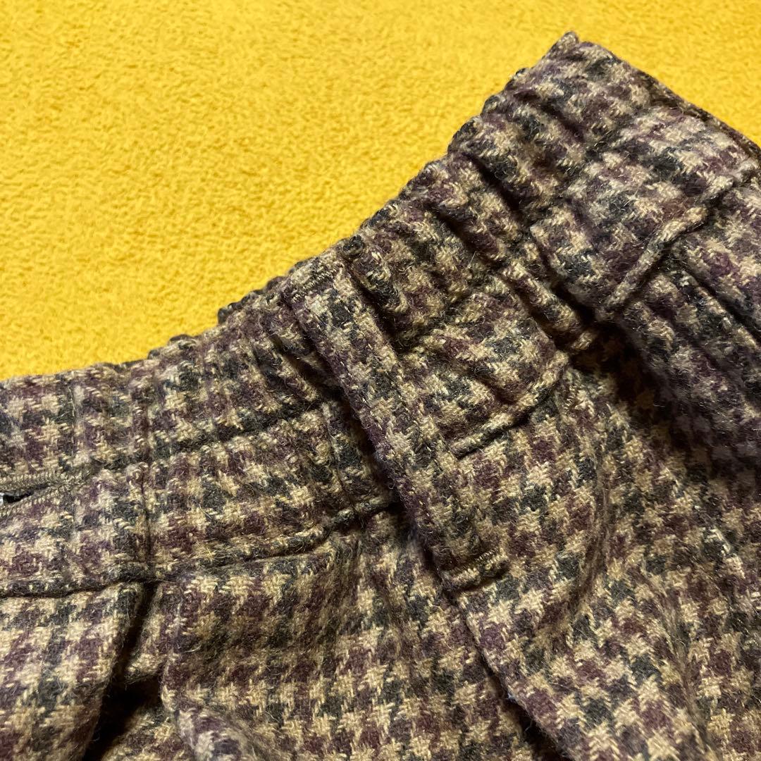 HARVESTY ハーベスティ サーカスパンツ ウール チェック