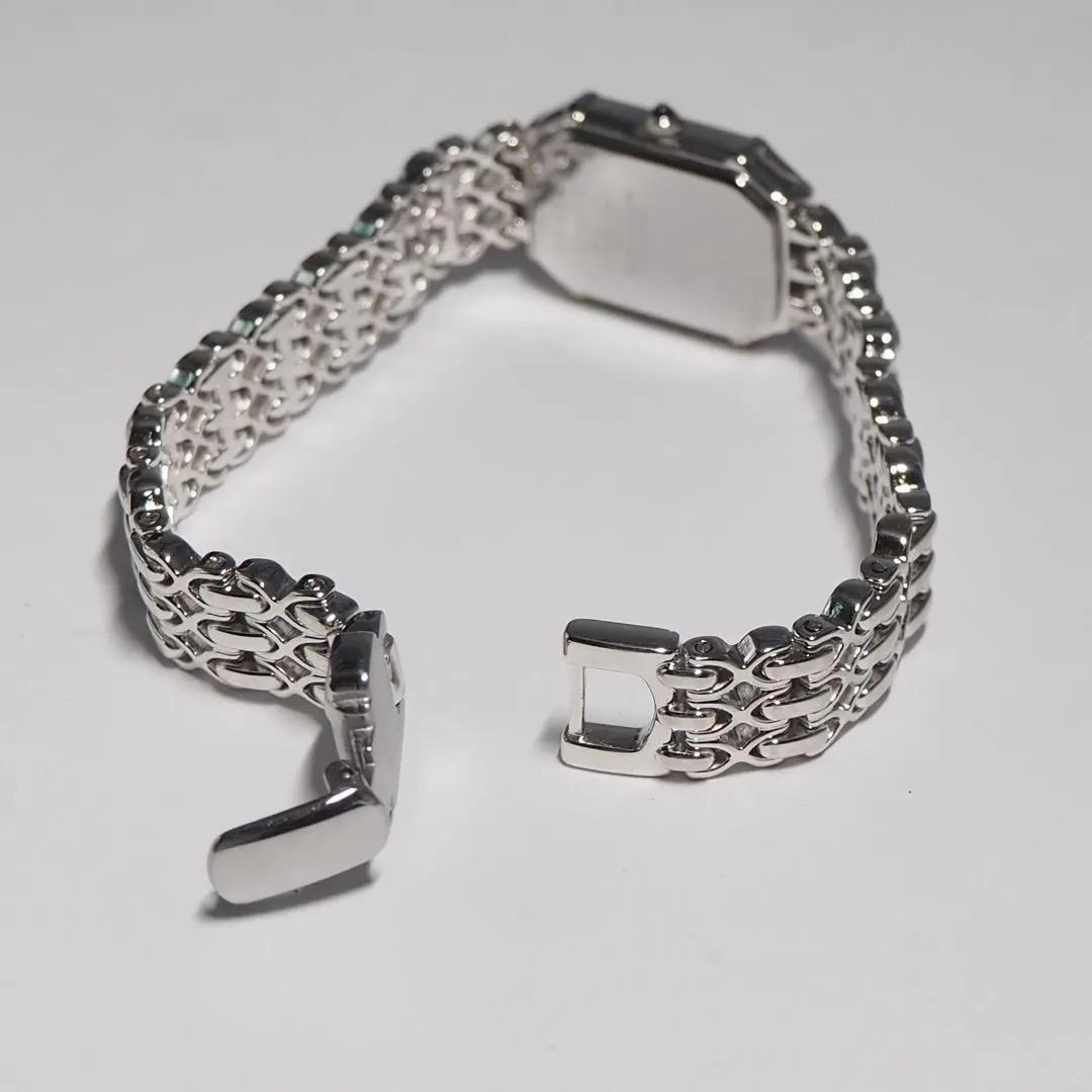 美品 エクセリーヌ セイコー スクエア ダイヤベゼル シェル 腕時計 H113