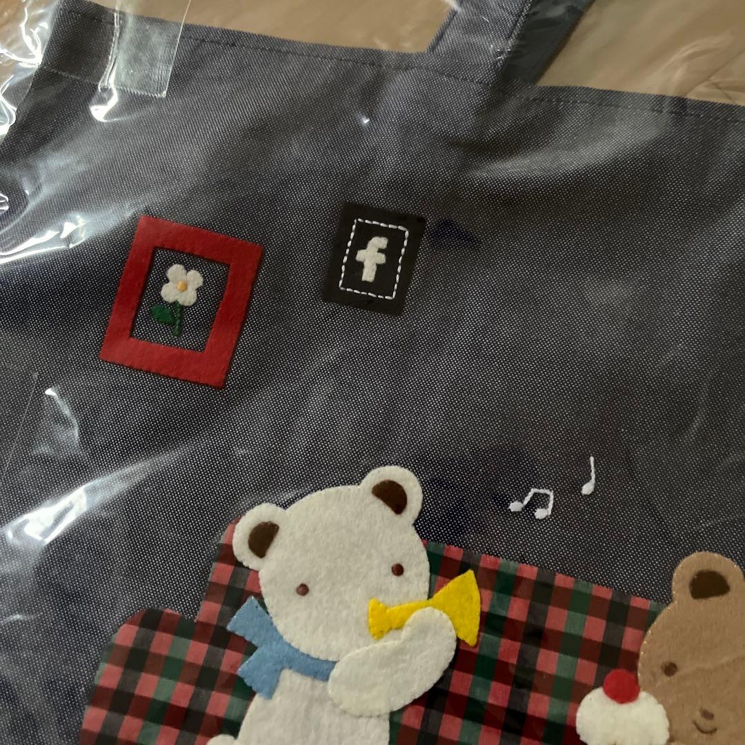 ファミリア　vip限定　デニムバッグ　レッスンバッグ　familiar 手刺繍