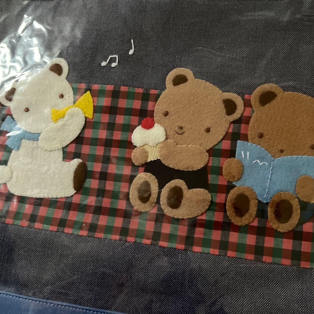 ファミリア　vip限定　デニムバッグ　レッスンバッグ　familiar 手刺繍