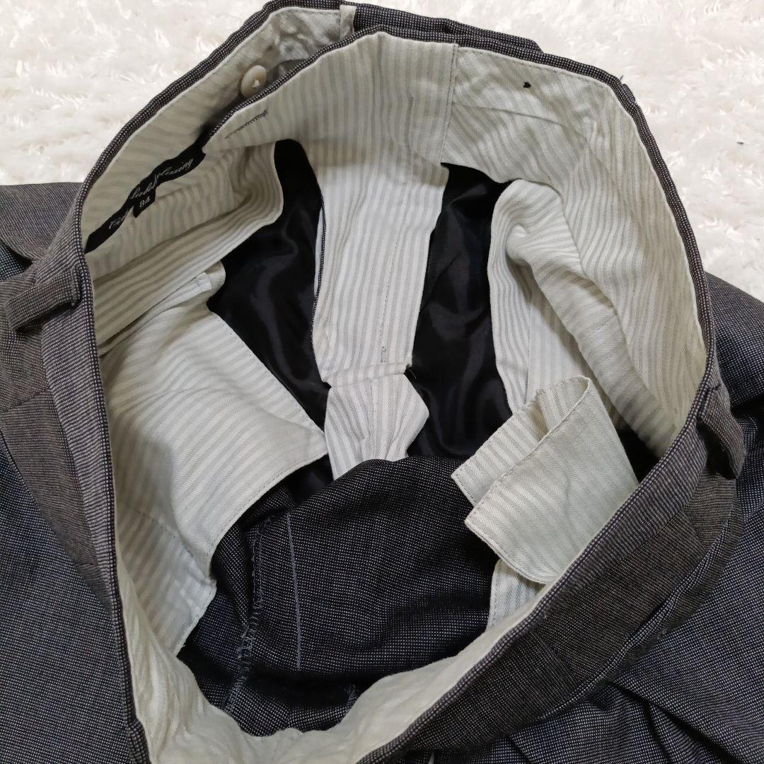 【極美品】グリーンレーベルリラクシング REDA スリーピーススーツ グレー46