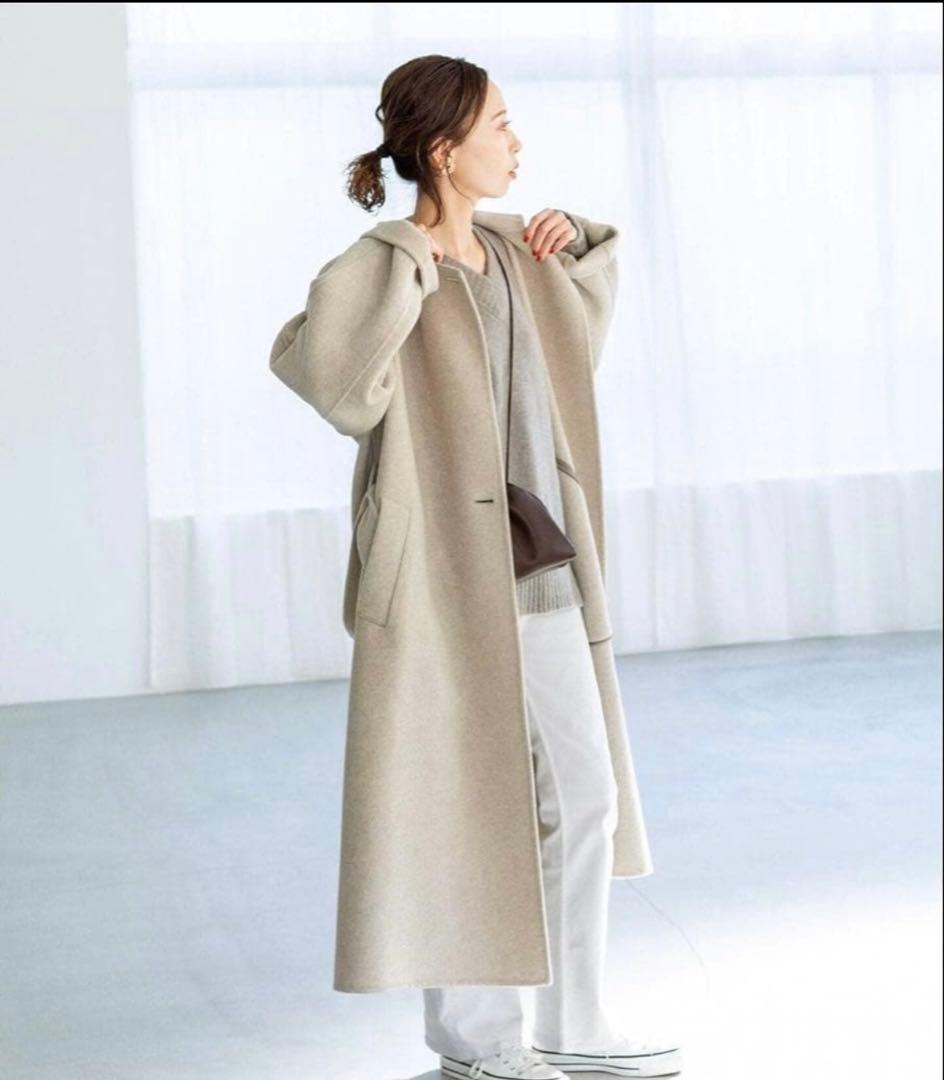 IENA MANTECO PURE 38 ダブルフェイス ロングコート