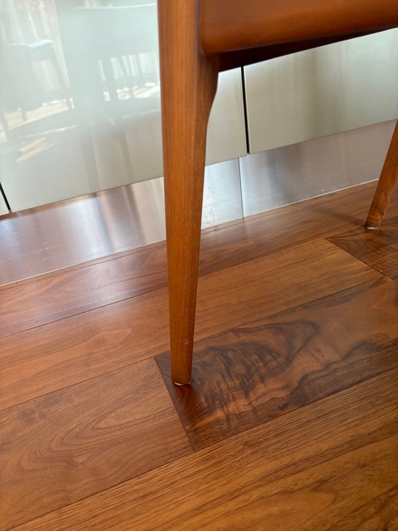 FUJI FURNITURE koti アームレスチェア本革ブラック②