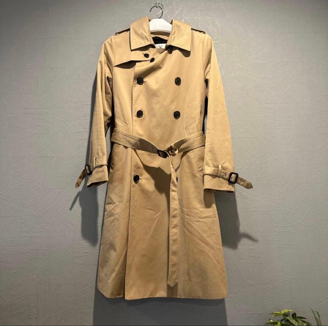 HYKE ベージュ トレンチコート 美品 HYKE ライナー付 M