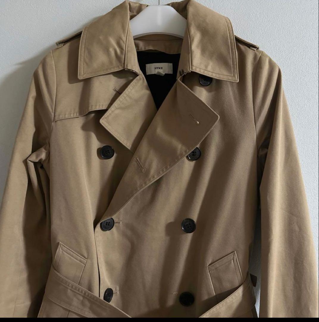 HYKE ベージュ トレンチコート 美品 HYKE ライナー付 M