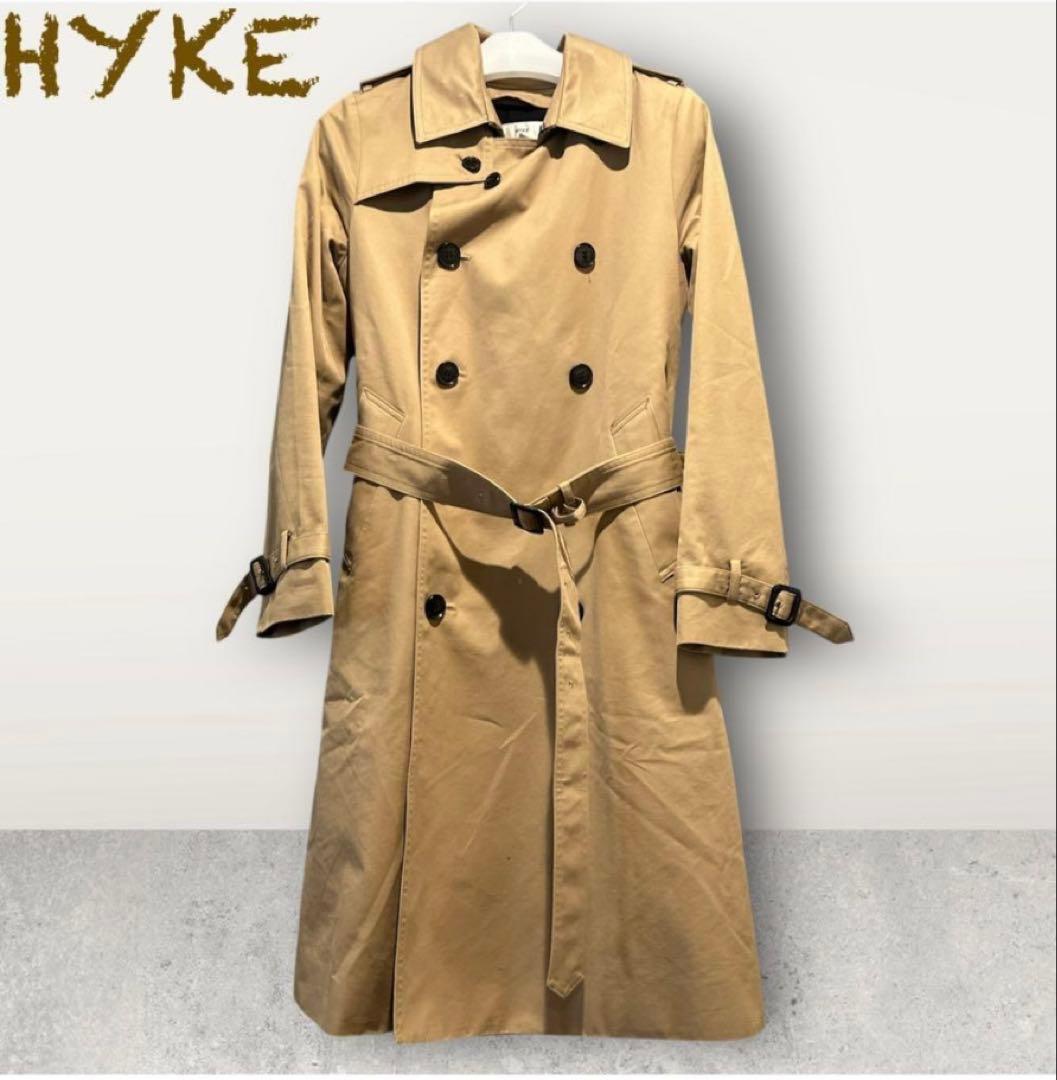 HYKE ベージュ トレンチコート 美品 HYKE ライナー付 M