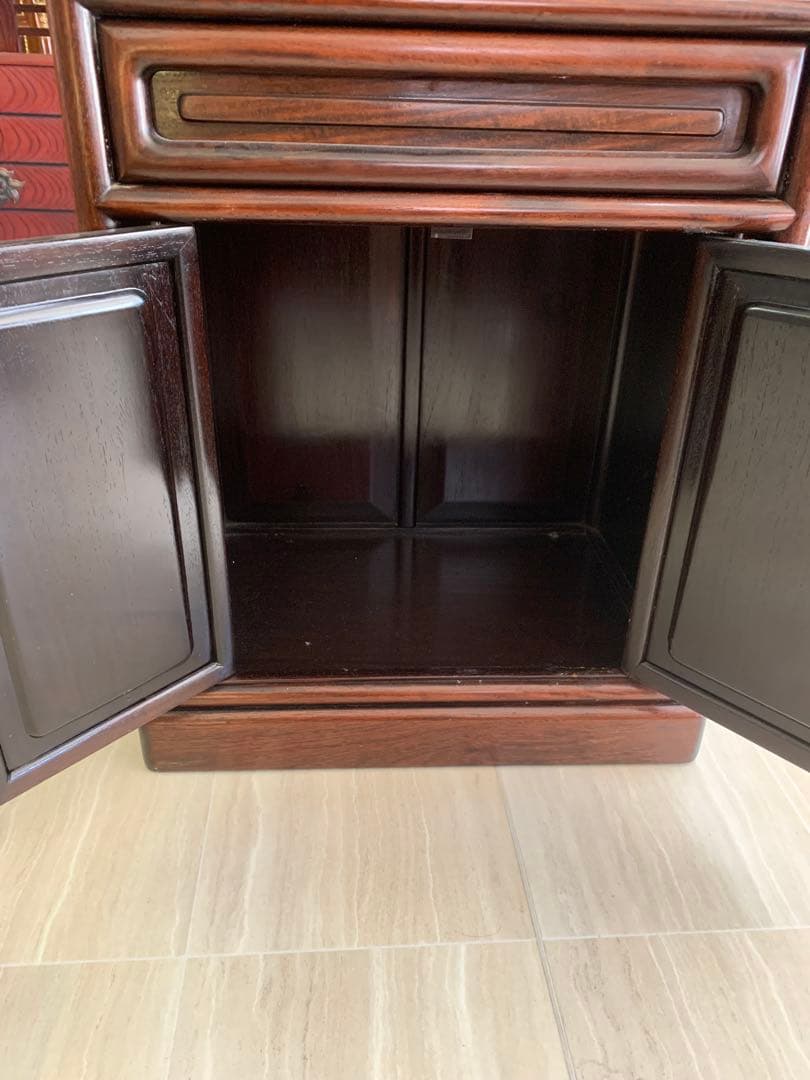 唐木茶箪笥　アンティーク　収納家具　茶箪笥