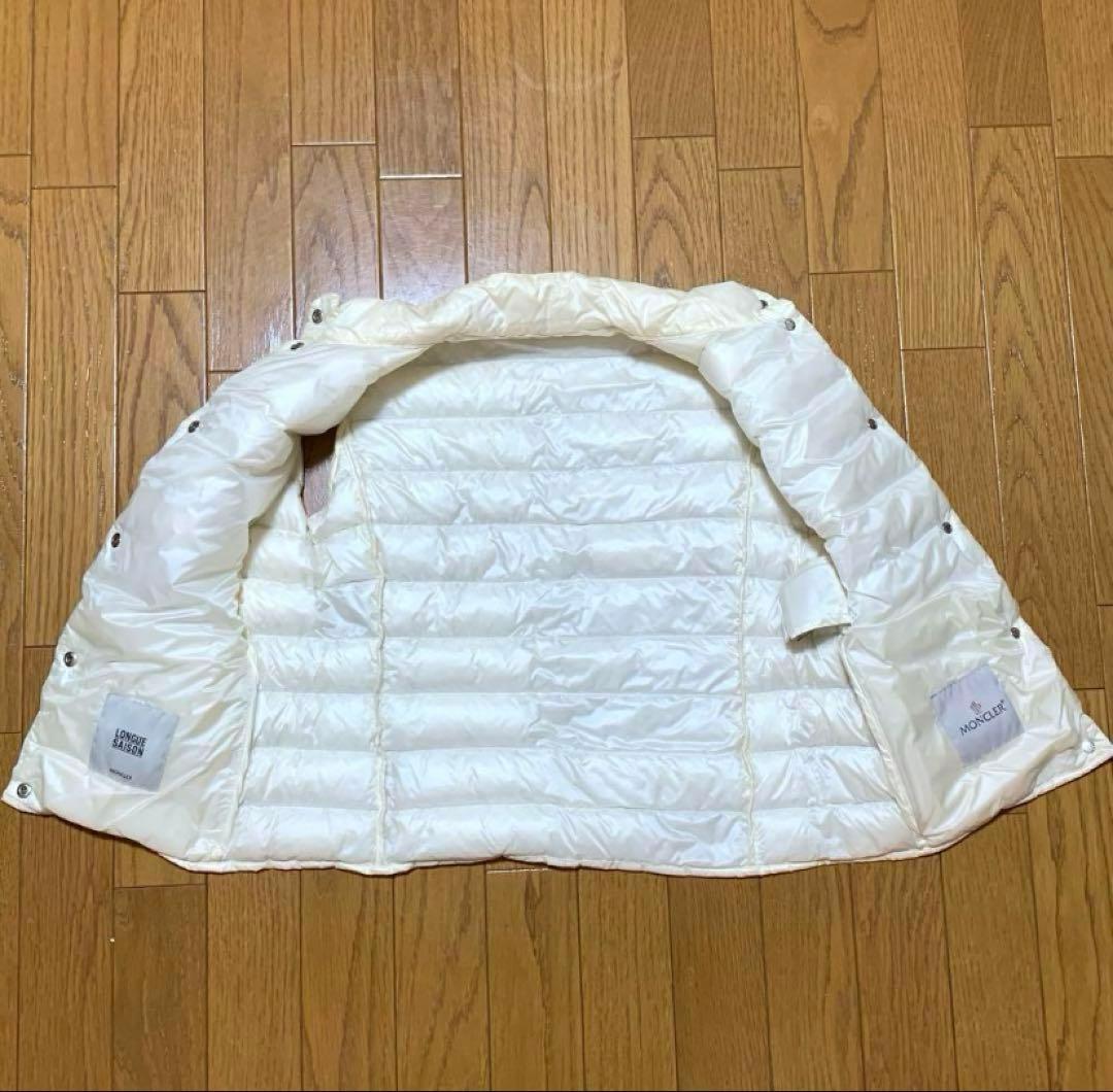 モンクレール　MONCLER ダウンベスト　白　ダウン　サイズ1