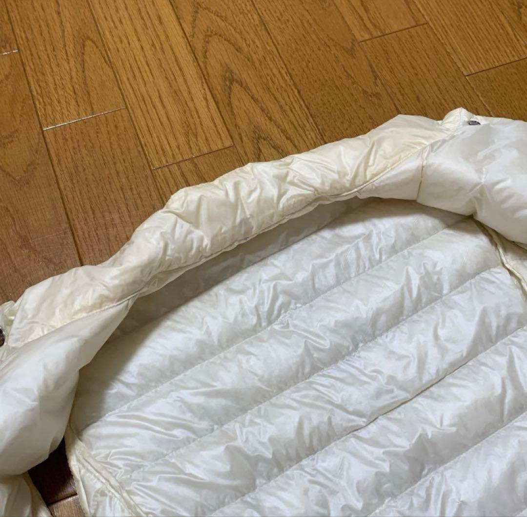 モンクレール　MONCLER ダウンベスト　白　ダウン　サイズ1