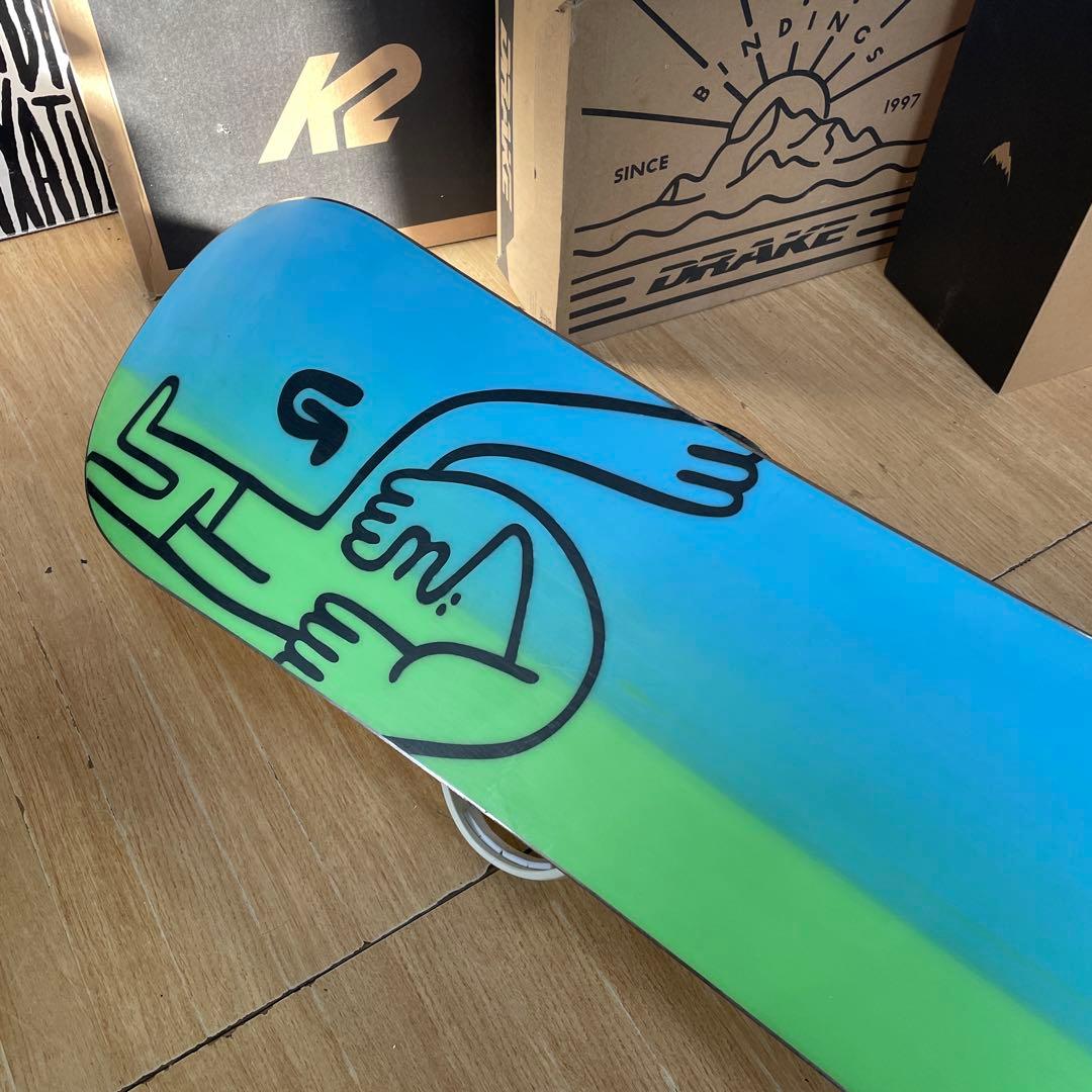 BURTON×FLUX　バートン　スノーボード　フラックス　バインディング付