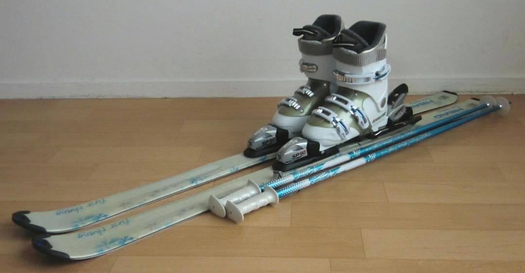 ■■1月限定■送料無料■女性用スキーセット■板142靴24-24.5■メンテ付■