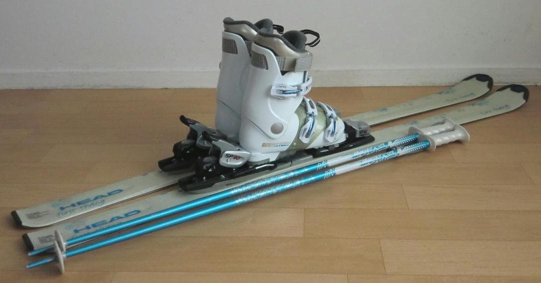 ■■1月限定■送料無料■女性用スキーセット■板142靴24-24.5■メンテ付■