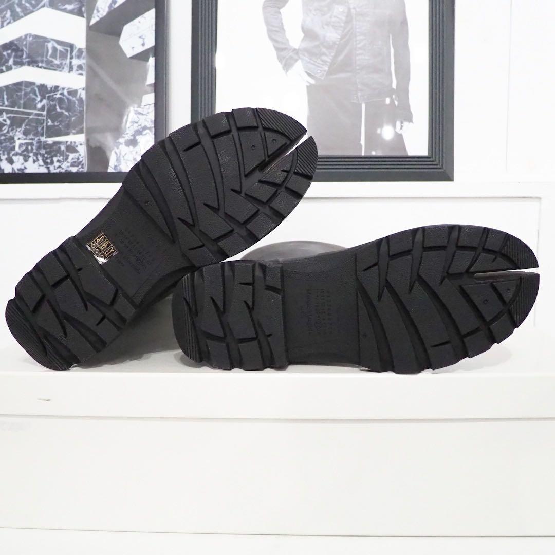 新品 定価179300円 メゾン マルジェラ タビ ロング ラバー ブーツ 黒