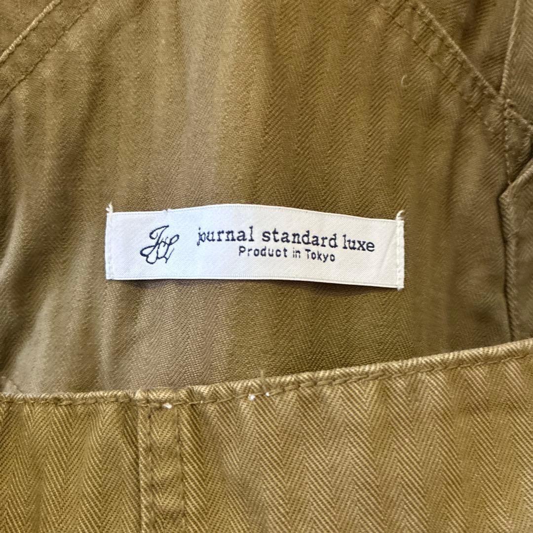 ジャーナルスタンダードラックス　カーキ ヘリンボーン　サロペット　オーバーオール