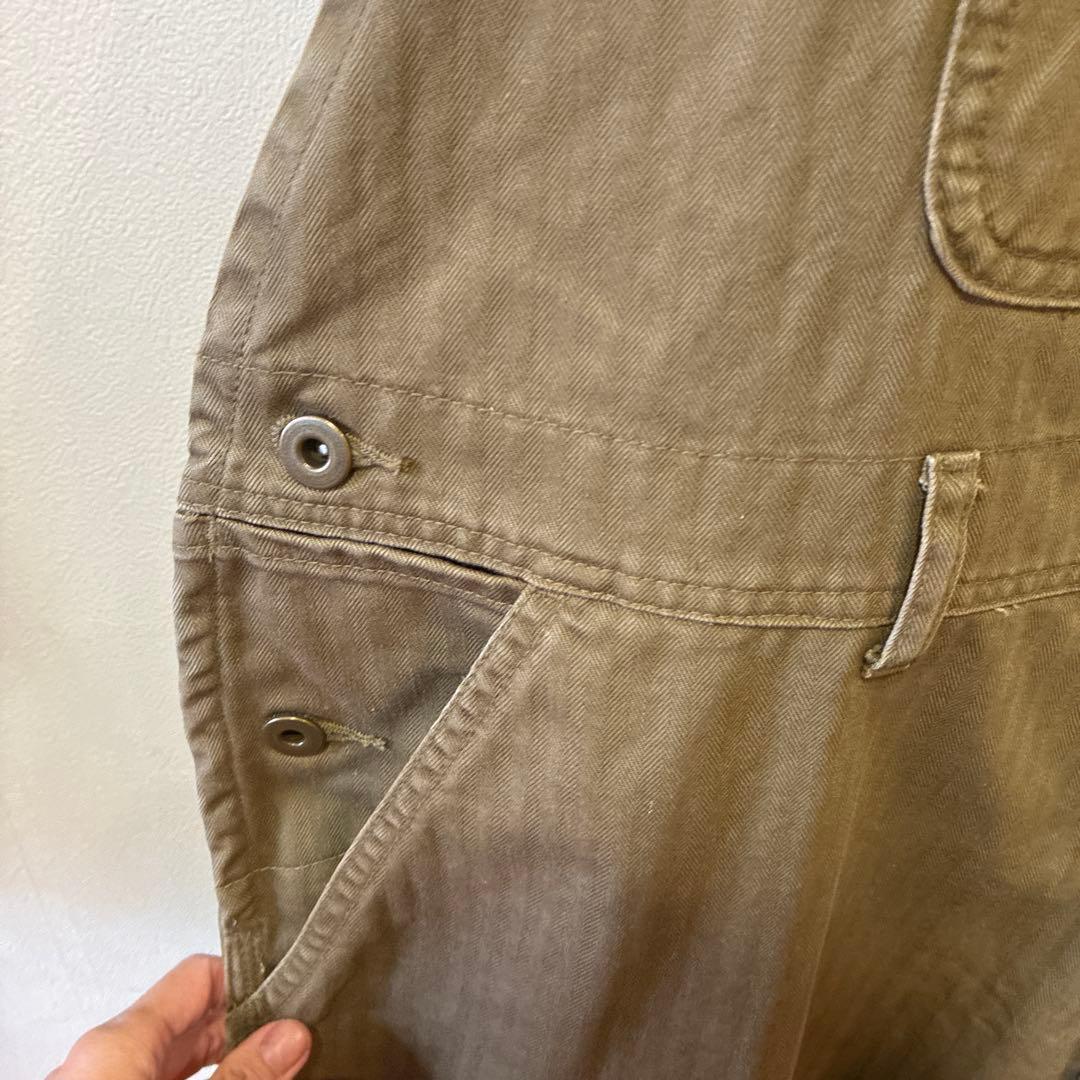 ジャーナルスタンダードラックス　カーキ ヘリンボーン　サロペット　オーバーオール