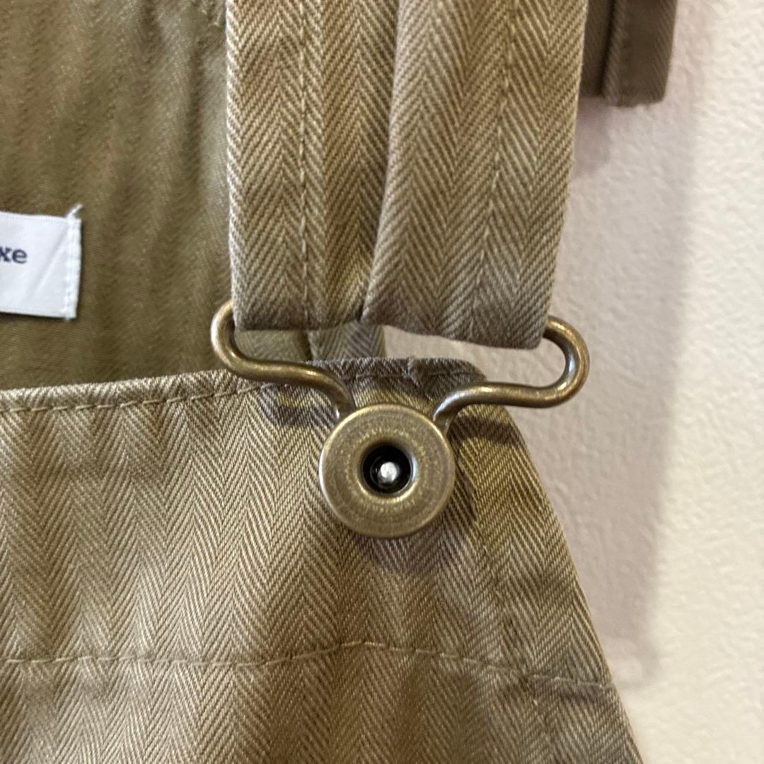 ジャーナルスタンダードラックス　カーキ ヘリンボーン　サロペット　オーバーオール