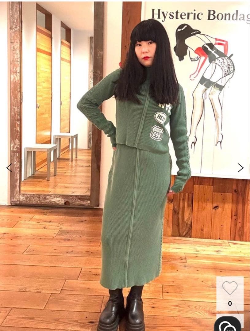 人気色！ヒステリックグラマー　THE NEW HYS ショート丈ジャージ