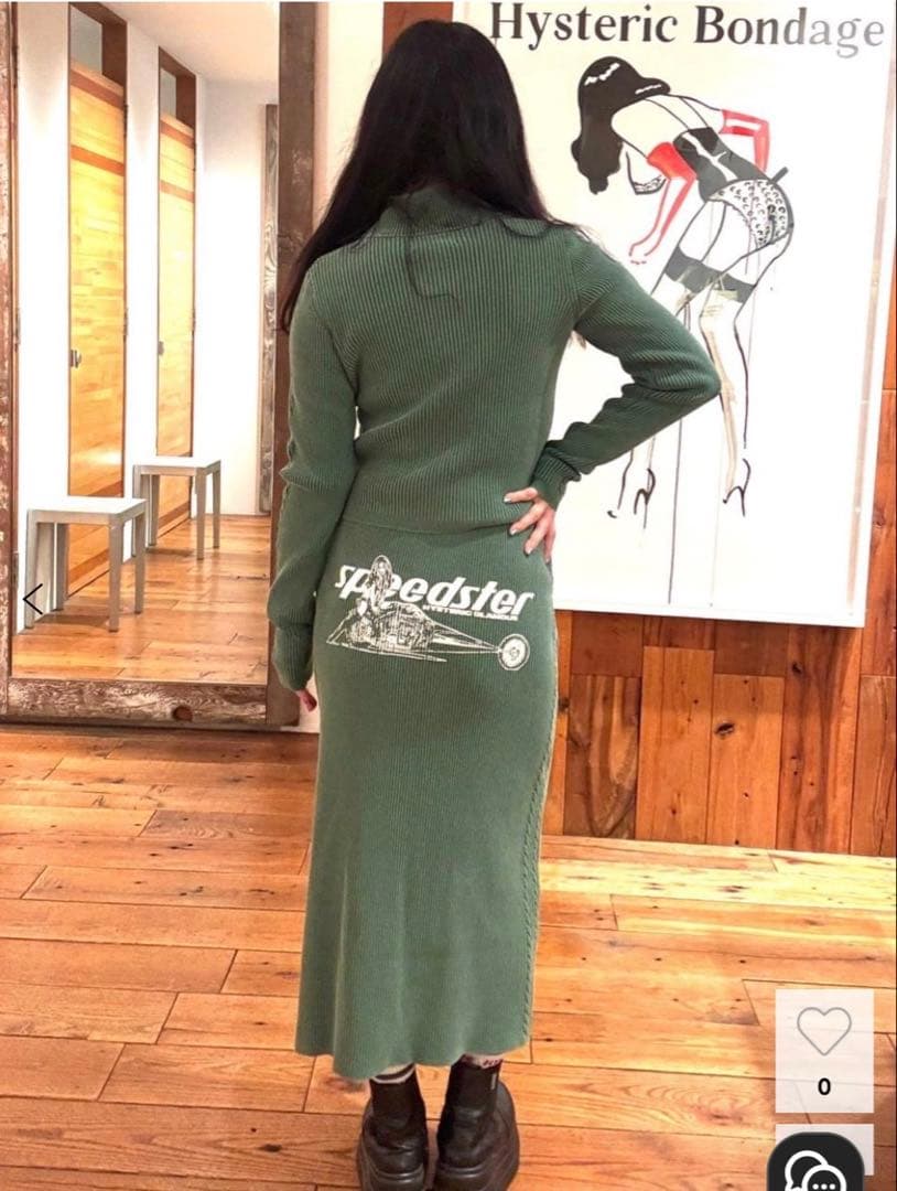 人気色！ヒステリックグラマー　THE NEW HYS ショート丈ジャージ