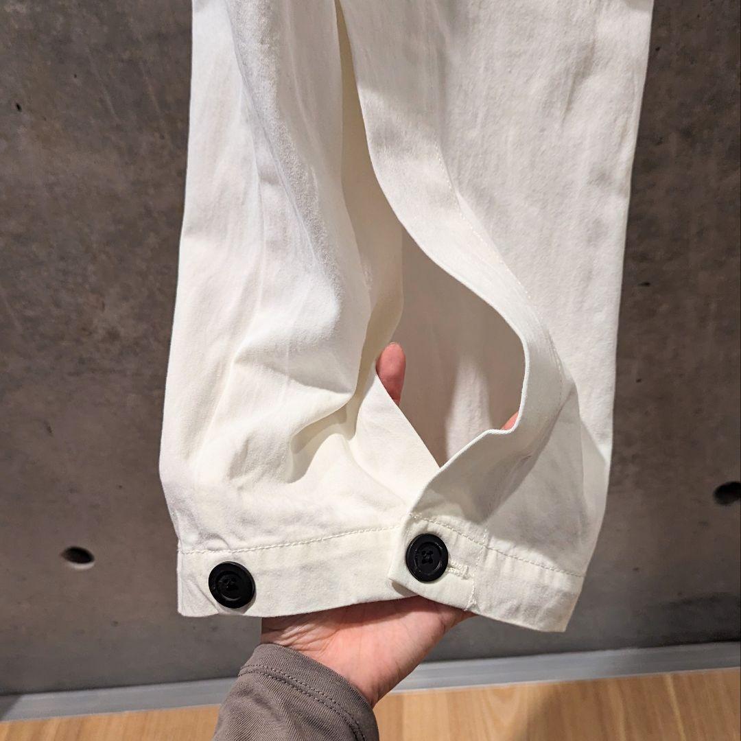 おくろ★CLANE クラネ バックスリットカーゴパンツ ホワイト Mサイズ