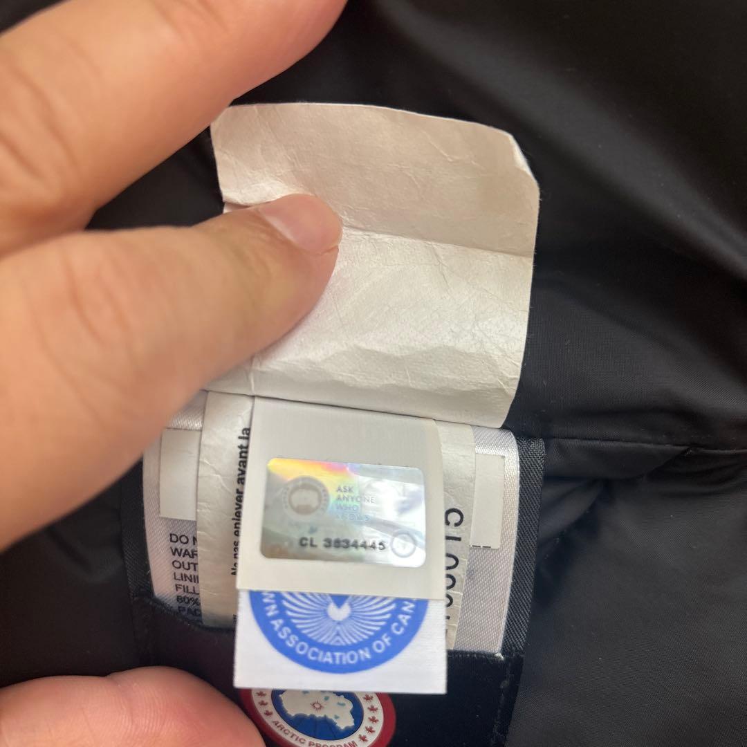 カナダグース ダウンベスト M ネイビー 美品 2832L 国内正規品