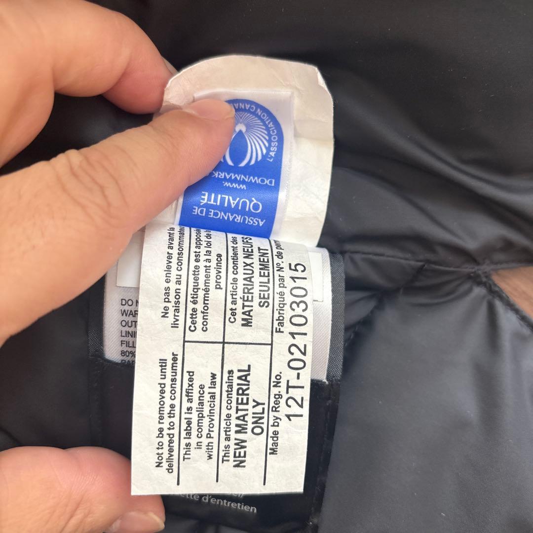 カナダグース ダウンベスト M ネイビー 美品 2832L 国内正規品