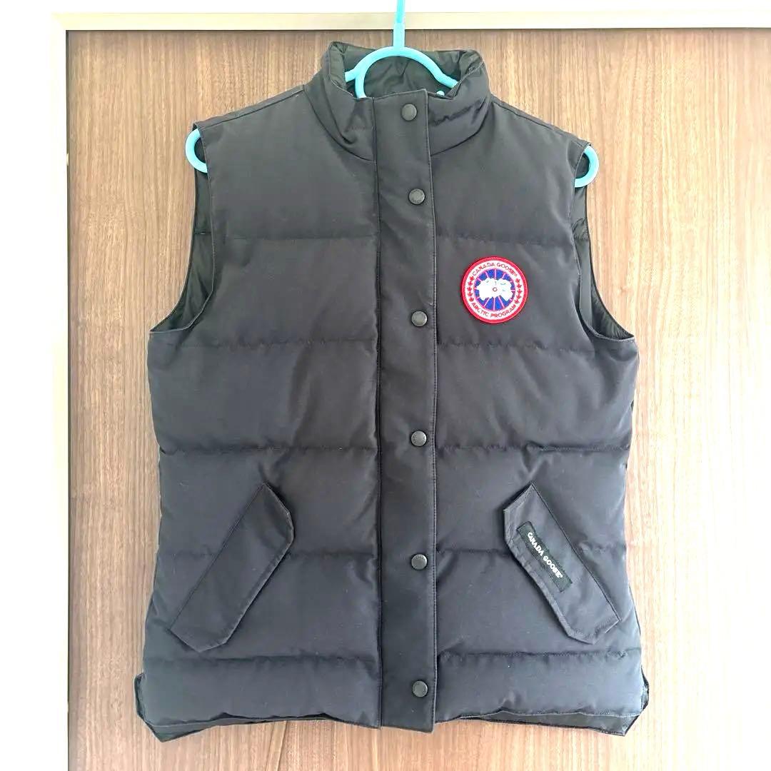 カナダグース ダウンベスト M ネイビー 美品 2832L 国内正規品