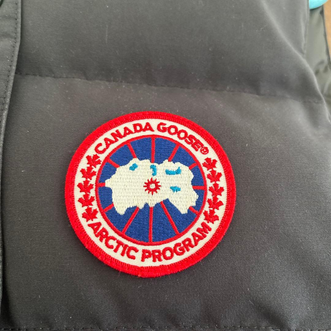 カナダグース ダウンベスト M ネイビー 美品 2832L 国内正規品