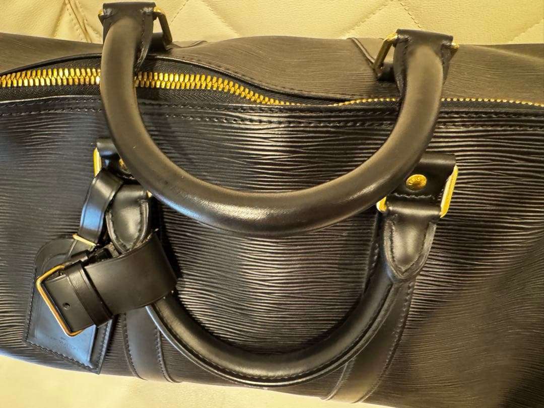 Louis Vuitton エピレザー ブラック キーポル50