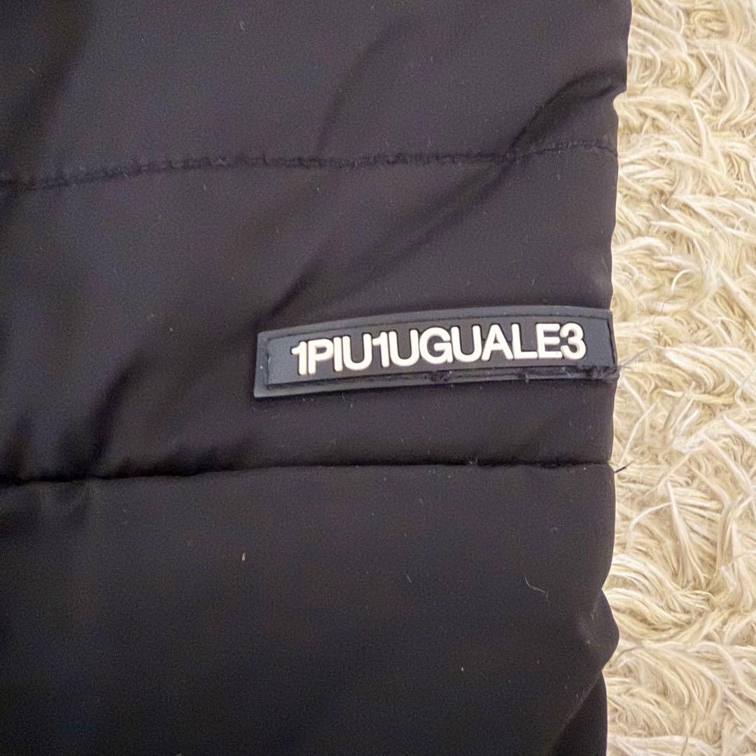 1PIU1UGUALE3 RFLAX ダウンパンツパンツ ロゴ ブラック S