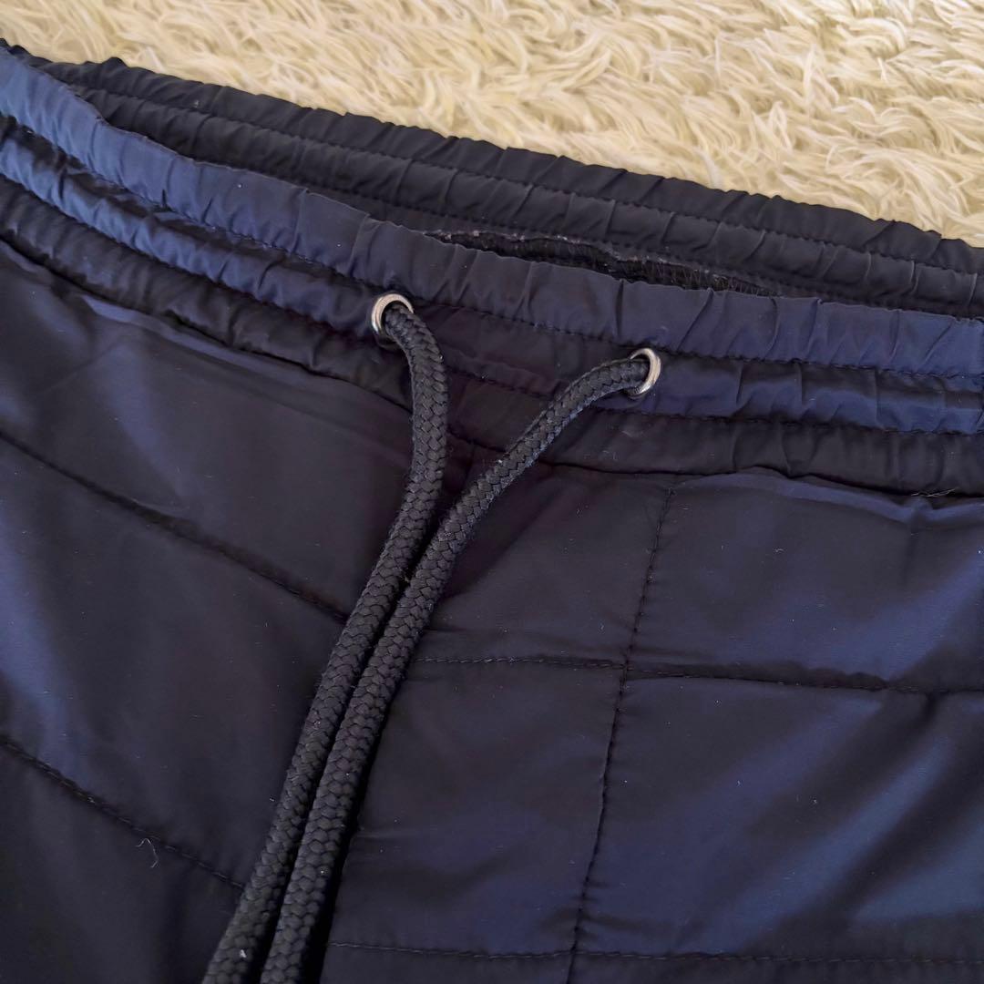 1PIU1UGUALE3 RFLAX ダウンパンツパンツ ロゴ ブラック S