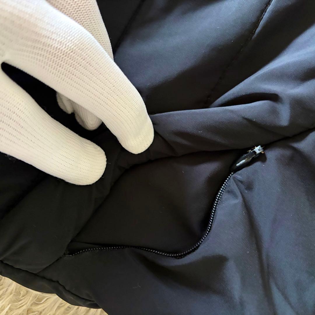 1PIU1UGUALE3 RFLAX ダウンパンツパンツ ロゴ ブラック S