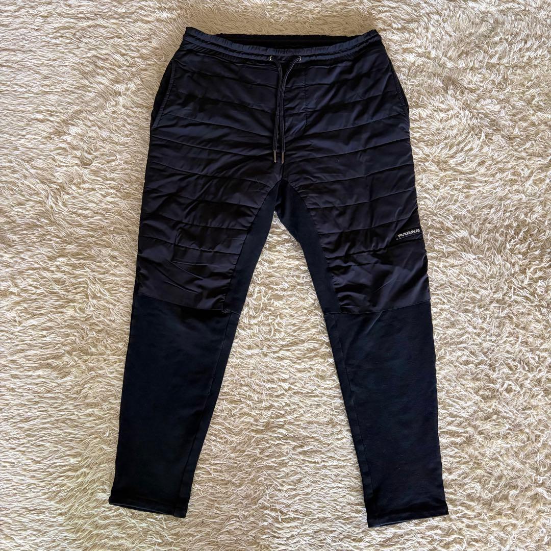 1PIU1UGUALE3 RFLAX ダウンパンツパンツ ロゴ ブラック S