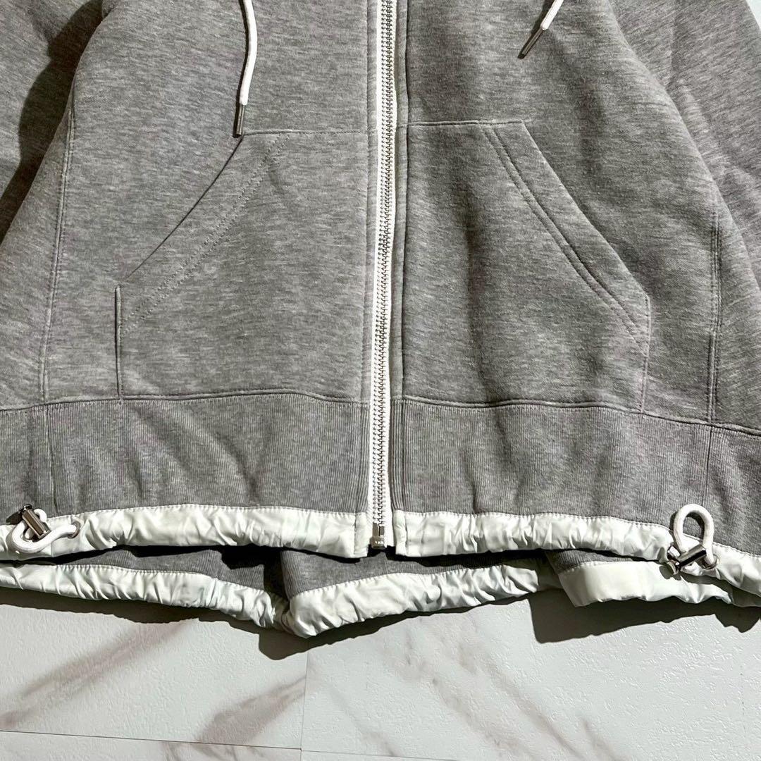 極美品✨sacai スポンジスウェット フーディー ジップアップパーカー
