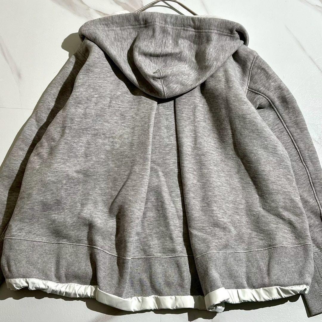 極美品✨sacai スポンジスウェット フーディー ジップアップパーカー