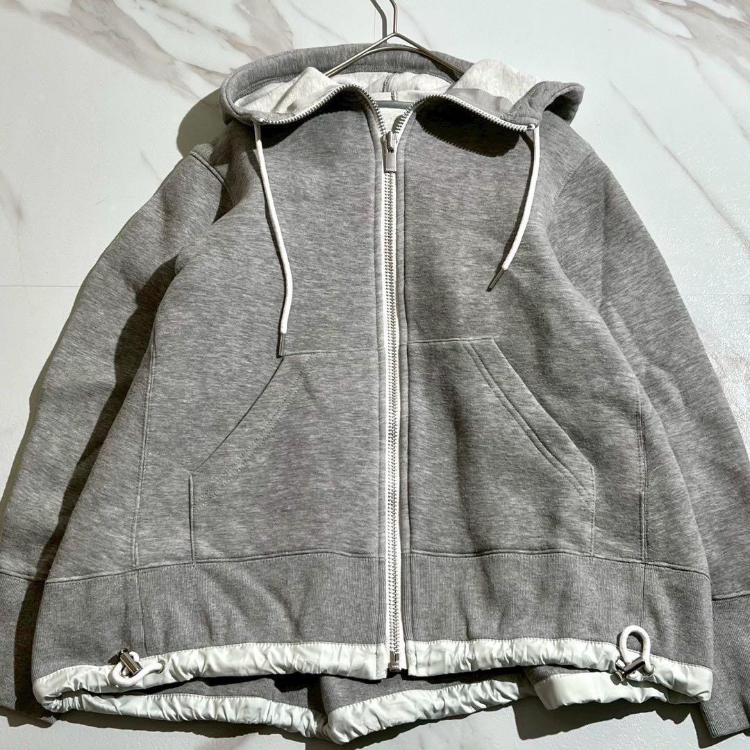 極美品✨sacai スポンジスウェット フーディー ジップアップパーカー