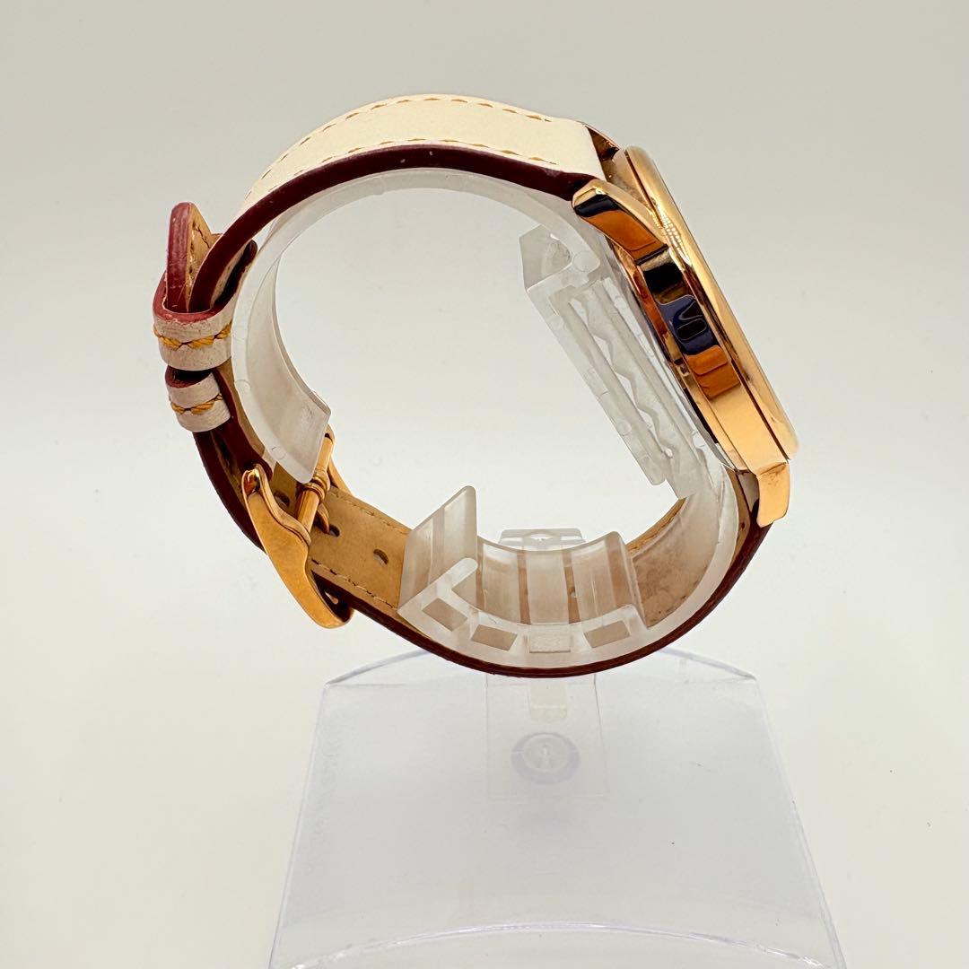 新品電池★美品 稼働 COACH 腕時計 レディース ラウンド ホースキャリッジ