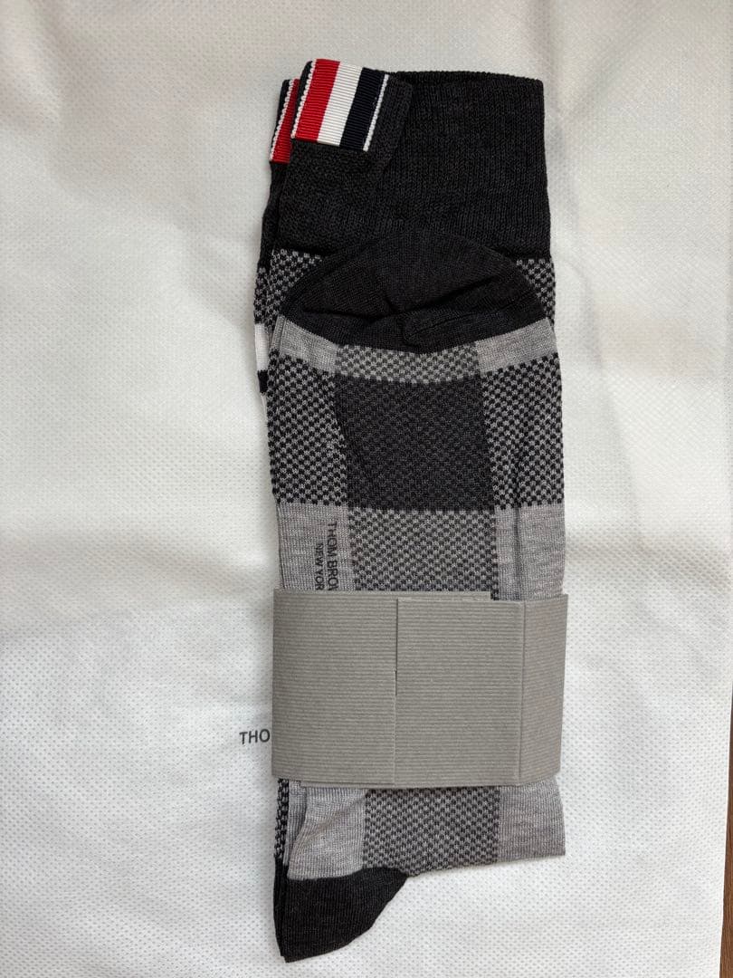 THOM BROWNE チェック ソックス新品