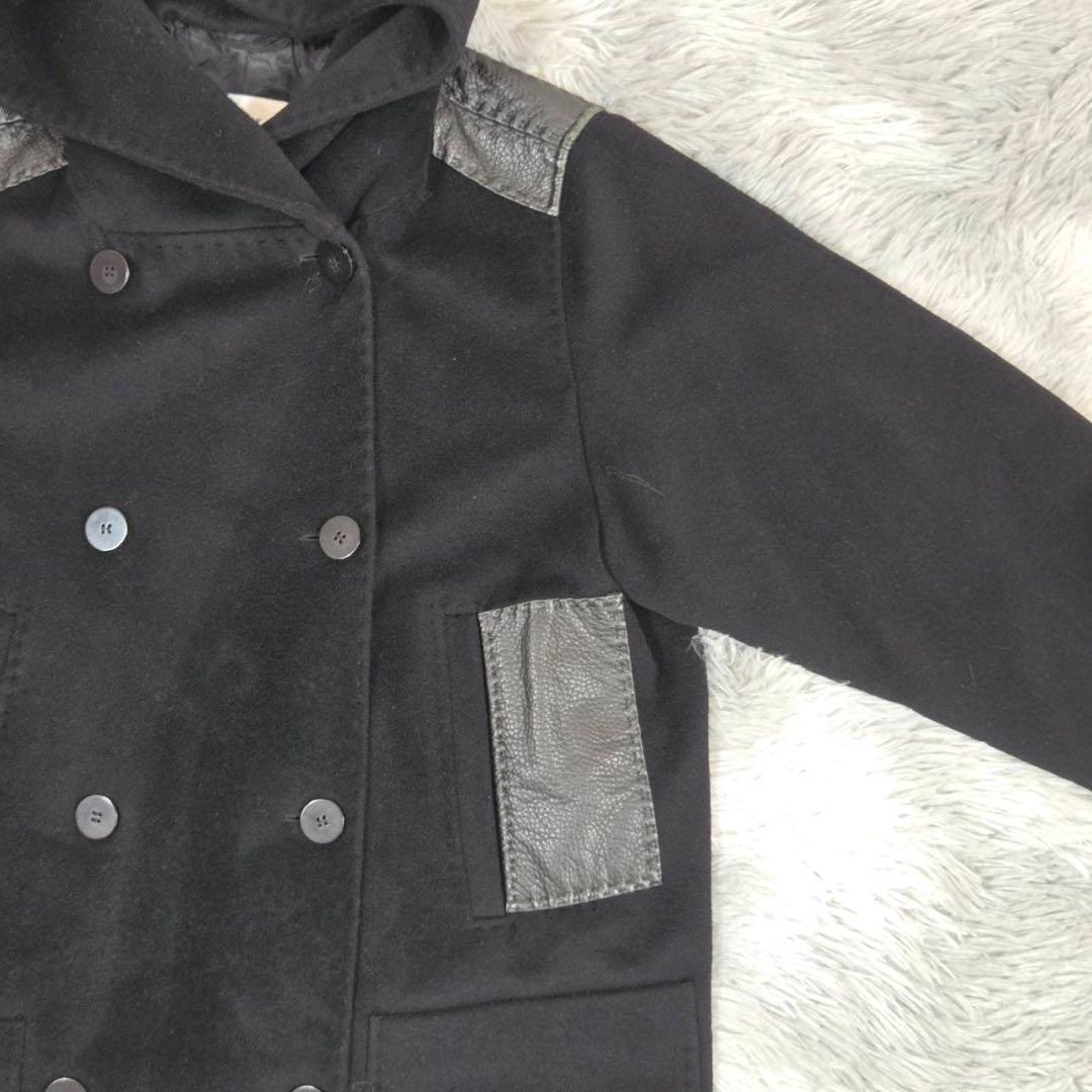 Max Mara マックスマーラ ウール×カシミヤ フード コート 562