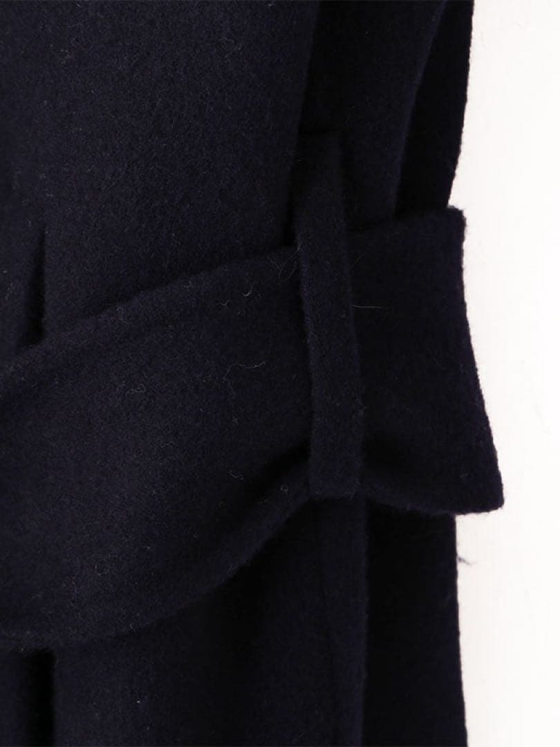 新品未使用品ETRE TOKYO メルトンロングリバーコート　ネイビー　Sサイズ