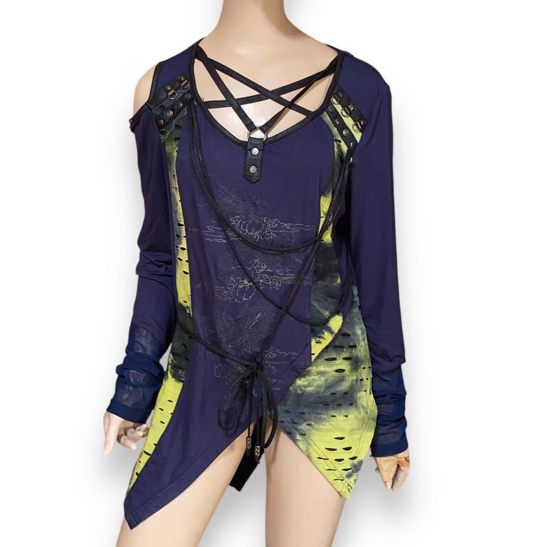 Ozz Croce archive dragon 龍 変形 ジャージーカットソー